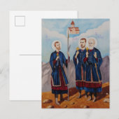 Christelijke religieuze kunst briefkaart (Voorkant / Achterkant)