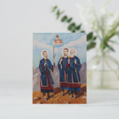 Christelijke religieuze kunst briefkaart (Staand voorkant)