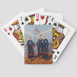 Christelijke religieuze kunst speelkaarten