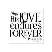 Christelijke Religieuze Psalm Zijn Liefde Endures  Rubberstempel (Afrduk)