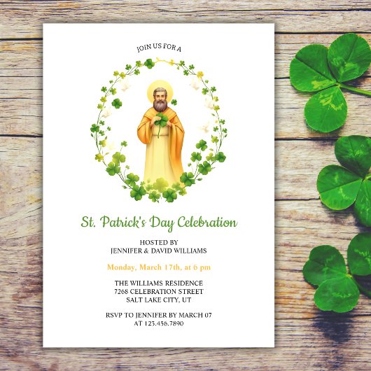 Christelijke religieuze St. Patrick's Day-viering Kaart