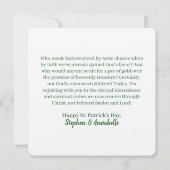 Christelijke Religieuze St. Patrick's Gnome Flat K (Achterkant)