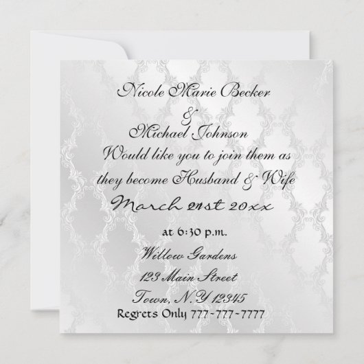 Christelijke religieuze uitnodigingen elegant ontw (Achterkant)