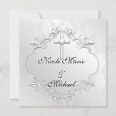 Christelijke religieuze uitnodigingen elegant ontw (Voorkant)