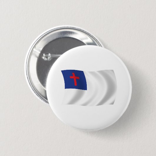 Christelijke Religieuze Vlag Button (Voorkant /achterkant)