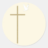 Christelijke Religious Cross Sticker (Voorkant)