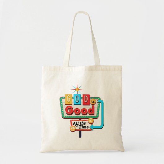 Christelijke Retro God is altijd goed Tote Bag (Voorkant)