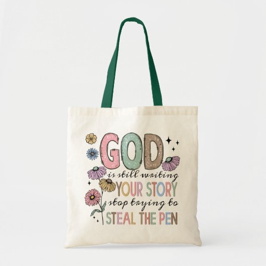 Christelijke retro prijsopgave tote bag (Voorkant)