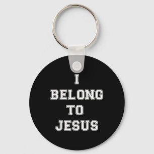 Christelijke retro quote Ik behoor tot Jesus Funny Sleutelhanger
