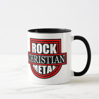 Christelijke Rock/Metal Witte/Zwarte Koffiemok Mok
