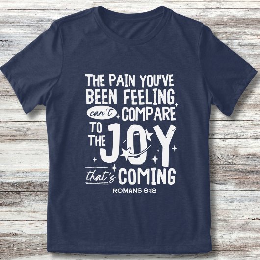 Christelijke Romeinen 8:18 Joy Coming Trendy Outre Tri-Blend Shirt