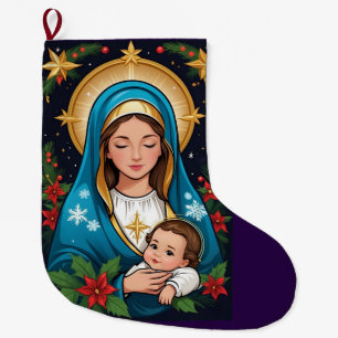 Christelijke Rooms-Katholieke Maagd Maria Kerst Grote Kerstsok