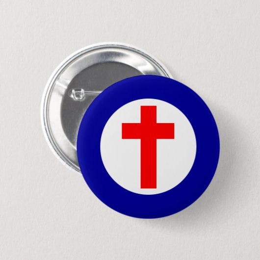 Christelijke Roundel Ronde Button 5,7 Cm (Voorkant /achterkant)