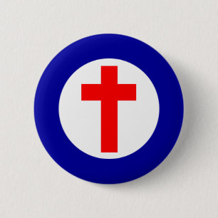 Christelijke Roundel Ronde Button 5,7 Cm
