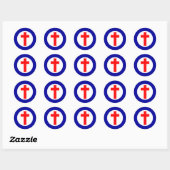 Christelijke Roundel Ronde Sticker (Vel)