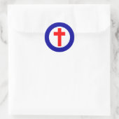 Christelijke Roundel Ronde Sticker (Tas)
