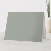 Christelijke rouwwaterverf groen  bedankkaart (Achterkant)