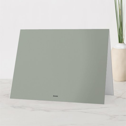 Christelijke rouwwaterverf groen  bedankkaart (Achterkant)