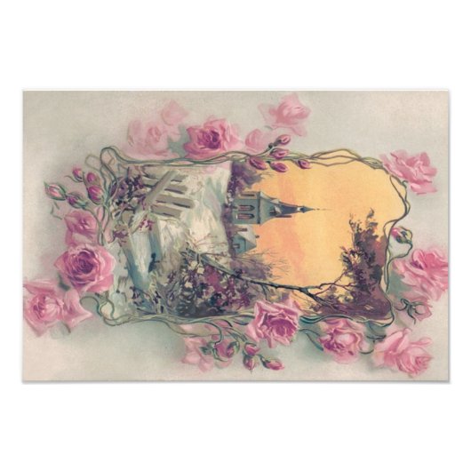 Christelijke Roze Roze Snow Foto Afdruk (Voorkant)