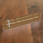 Christelijke rubberen plaat naambordje (Zijkant)