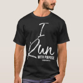 Christelijke Running Gift voor Runners ik loop met T-shirt (Voorkant)