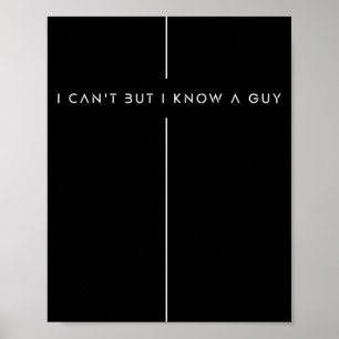 Christelijke s voor mannen vrouwen Ik kan het niet Poster