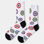 Christelijke Satan stomping grappige Crew-Sokken Sokken (Links)