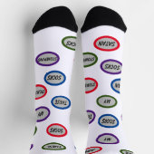 Christelijke Satan stomping grappige Crew-Sokken Sokken (Top)