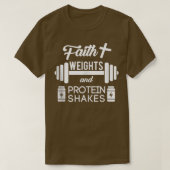 Christelijke schaafschudden van het Weigths Protei T-shirt (Design voorkant)