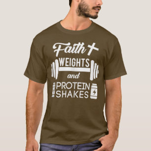 Christelijke schaafschudden van het Weigths Protei T-shirt