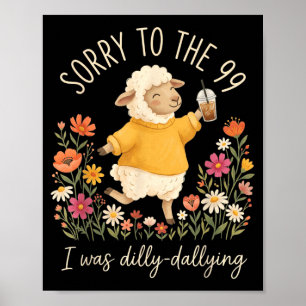 Christelijke Schapen Grappig Sorry Voor De 99 Was Poster