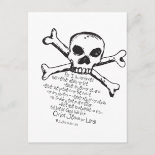 Christelijke schedel briefkaart