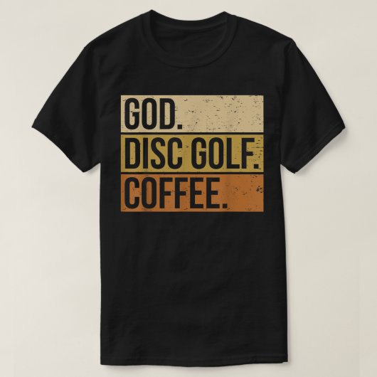 Christelijke schijf Golf Player Gezegde I God. Sch T-shirt (Design voorkant)