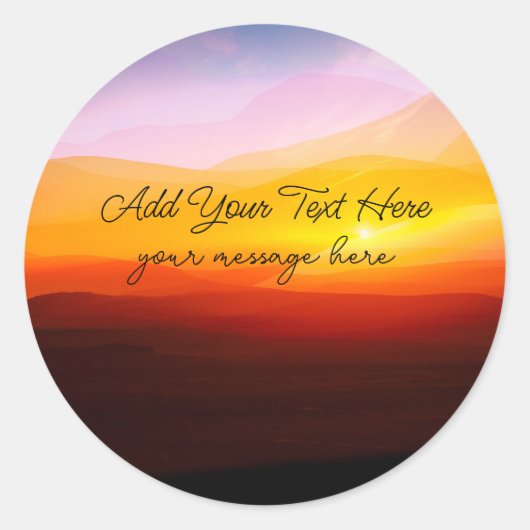 Christelijke Schilderachtig Berichten Sticker Labe (Voorkant)