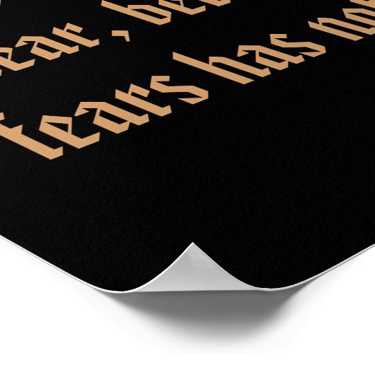 Christelijke Schrift 1 John 4:18 Poster (Hoek)