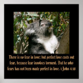 Christelijke Schrift 1 John 4:18 Poster (Voorkant)