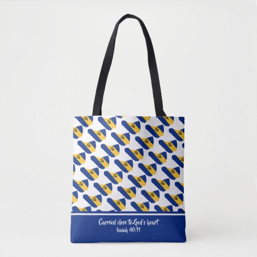 Christelijke Schrift BARBADOS VLAG Jesaja Tote Bag (Voorkant)