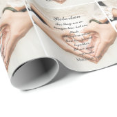 Christelijke Schrift bruiloft foto Cadeaupapier (Rol Hoek)