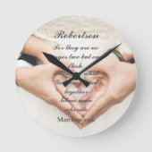 Christelijke Schrift bruiloft foto Ronde Klok (Voorkant)