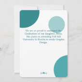 Christelijke Schrift Foto Afstudeerder Aankondigin Kaart (Achterkant)