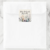 Christelijke Schrift Gezegde Wildflower Vierkante Sticker (Tas)