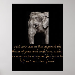 Christelijke Schrift Heb 4:16 Poster