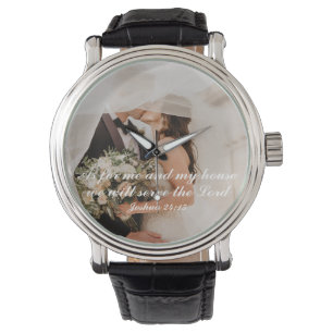 Christelijke Schrift Huwelijksfoto Horloge