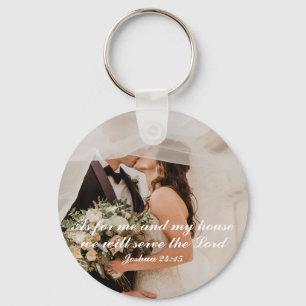 Christelijke Schrift Huwelijksfoto Sleutelhanger