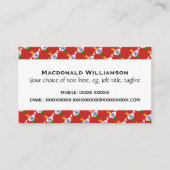 CHRISTELIJKE Schrift Johannes 3:16 ROOD Visitekaartje (Voorkant)