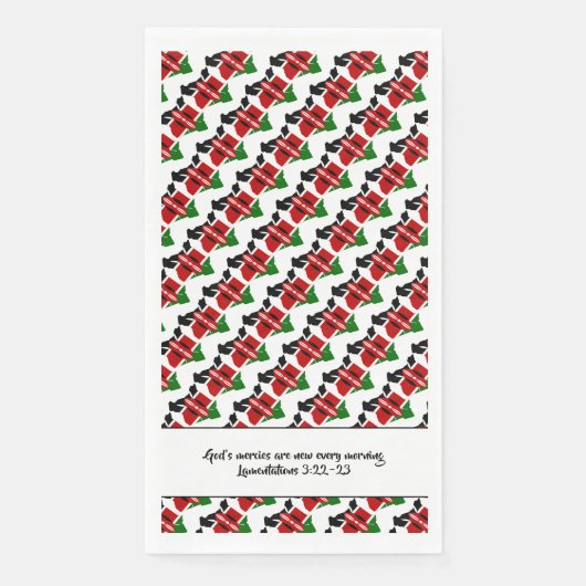 Christelijke Schrift KENIA FLAG Servet (Voorkant)