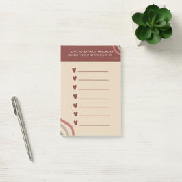 Christelijke Schrift Liefde Hart Herinnering Post-it® Notes