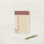 Christelijke Schrift Liefde Hart Herinnering Post-it® Notes (Op bureau)