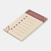 Christelijke Schrift Liefde Hart Herinnering Post-it® Notes (Schuin)