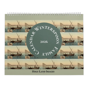 Christelijke Schrift Oude Foto Heilige Land Kalender